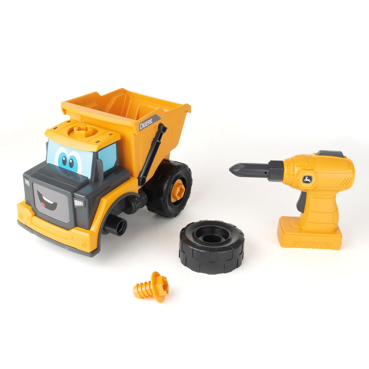 John Deere Johnny Byg En Traktor Og John Deere Build A Dump Truck Sæt