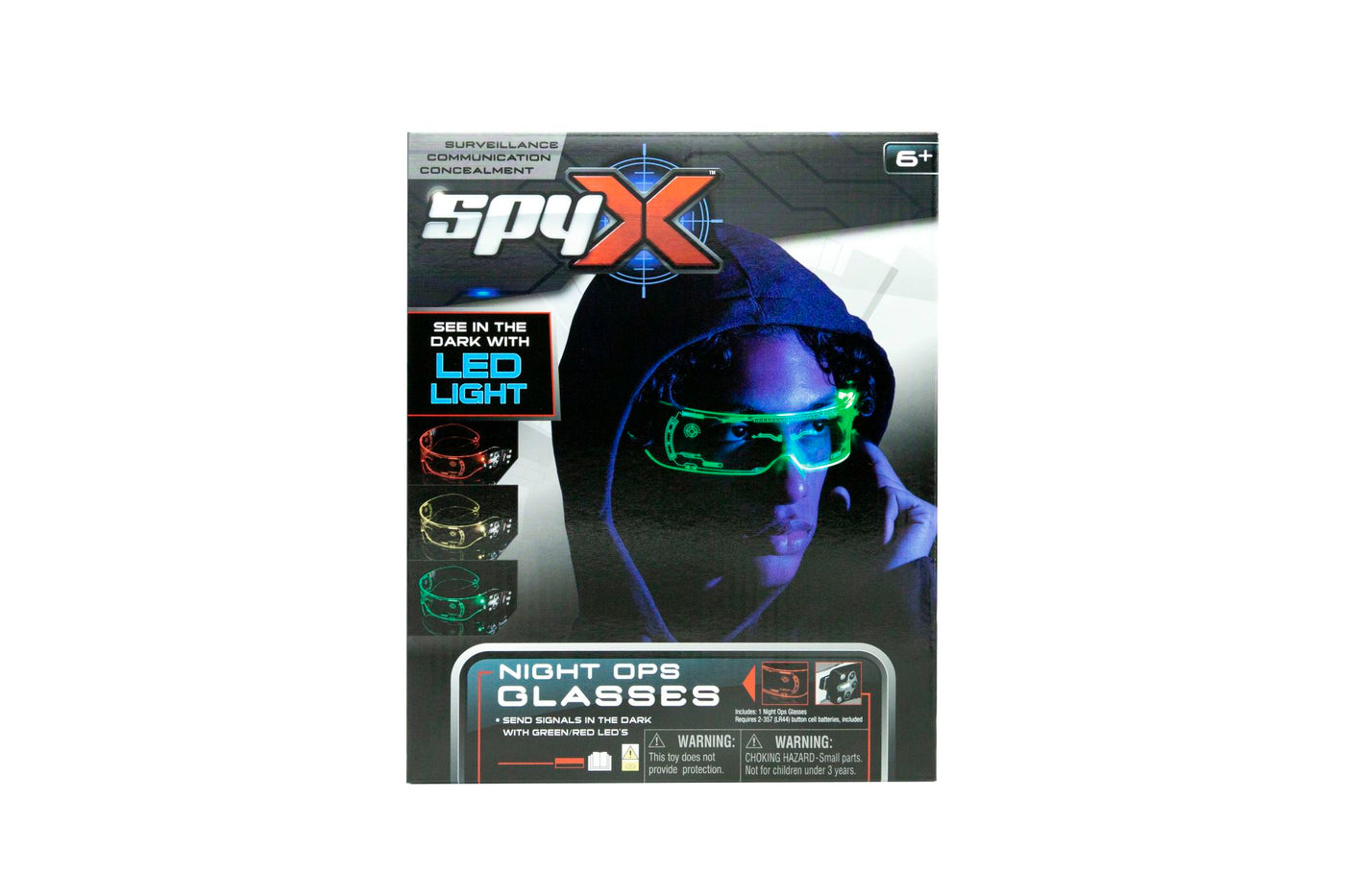 SpyX Nat Observationsbriller Med LED-lys