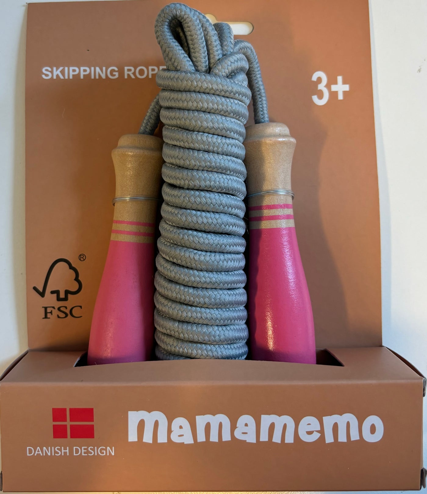 Mamamemo Sjippetov 5 Meter - Støvet Rosa