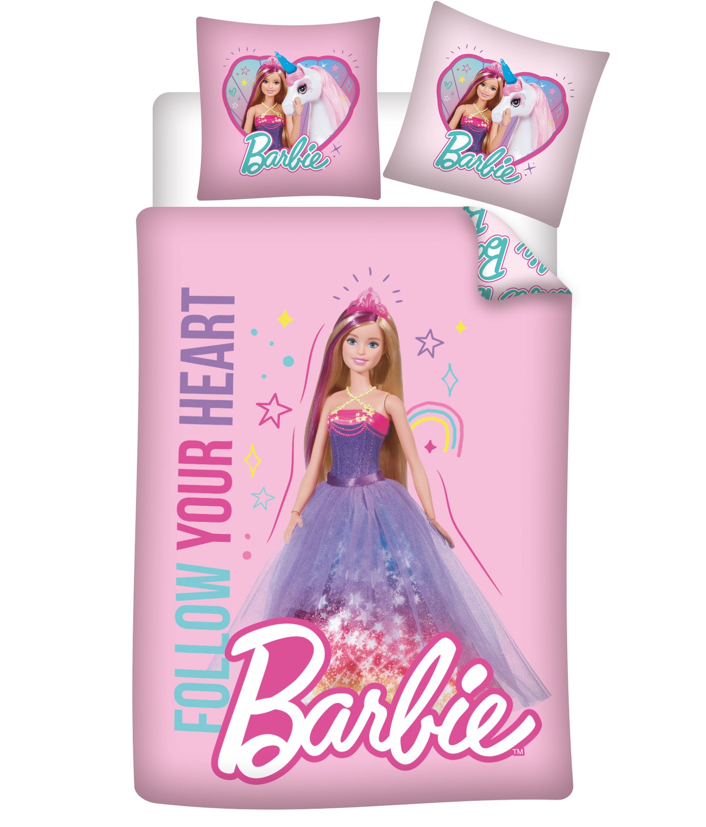 Junior Sengetøj Med Barbie Motiv