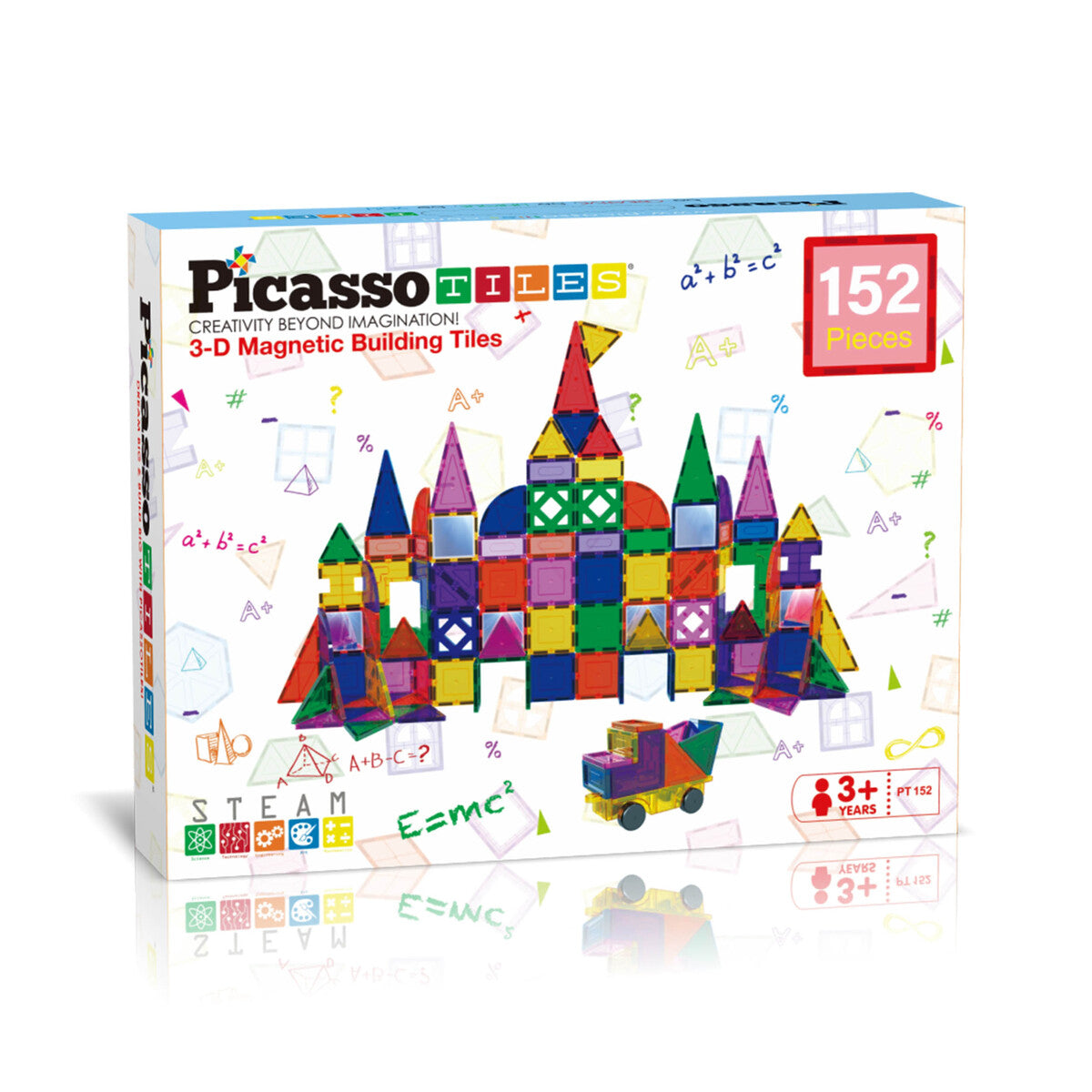 Picasso Tiles 152 Dele Magnetisk Byggeklodssæt.