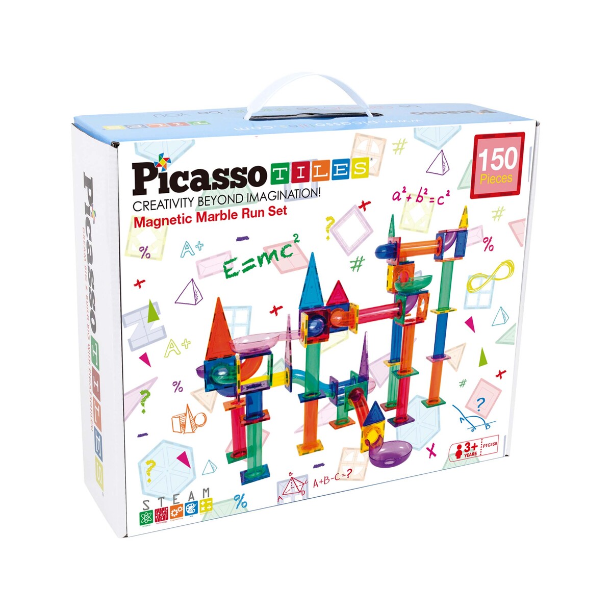 Picasso Tiles 150 Dele Magnetisk Marble Run Kuglebane