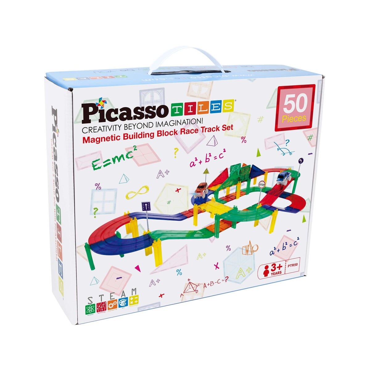 Picasso Tiles 50 Dele Magnetisk Racerbane