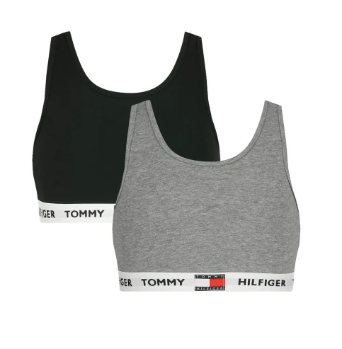 Tommy Hilfiger 2-Pak Bralette Grey/Black