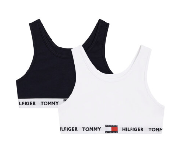 Tommy Hilfiger 2-Pak Bralette White/Black