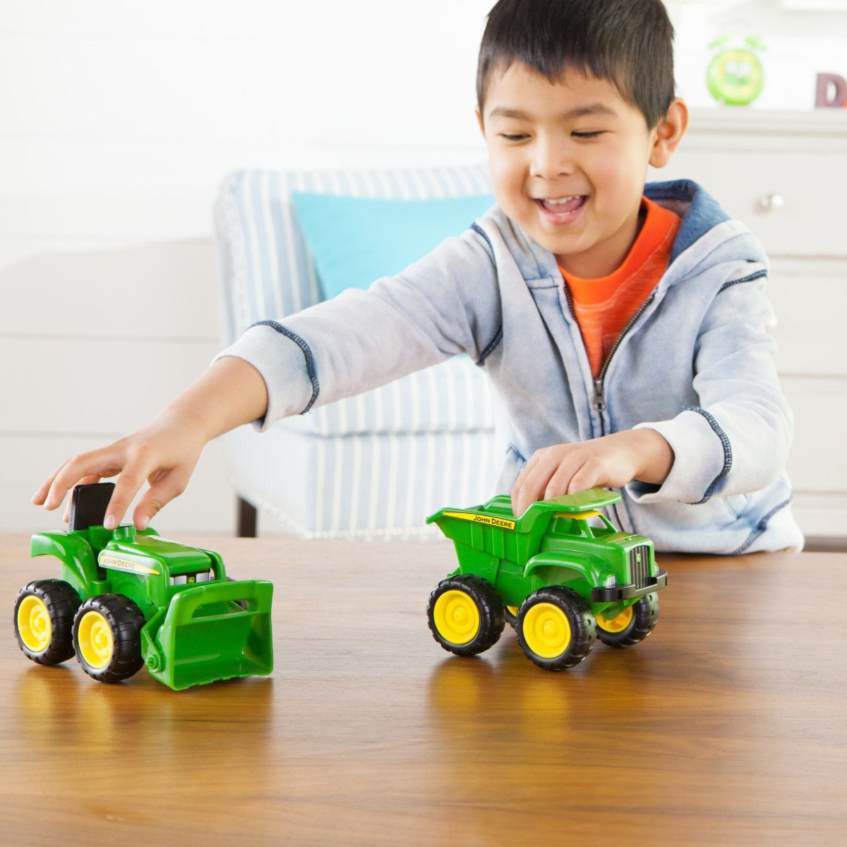 Big Scoop, John Deere Mini Traktor Og Dump Truck