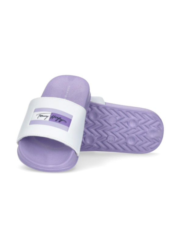 Tommy Hilfiger Badesandaler Lilac/White