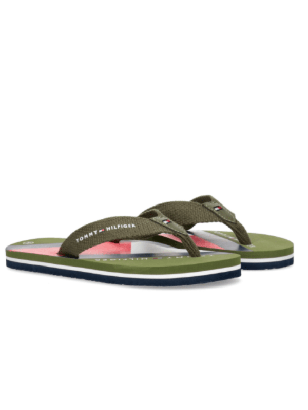 Tommy Hilfiger Flip Flop Badesandaler Military Green