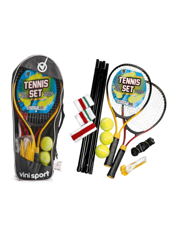 Tennissæt Med Net Og 3 Bolde 