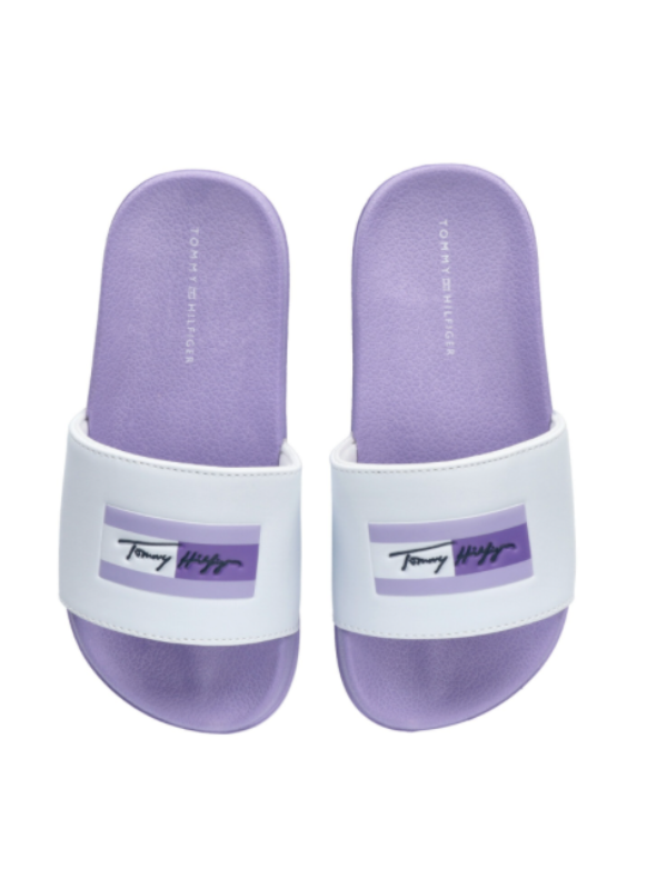 Tommy Hilfiger Badesandaler Lilac/White