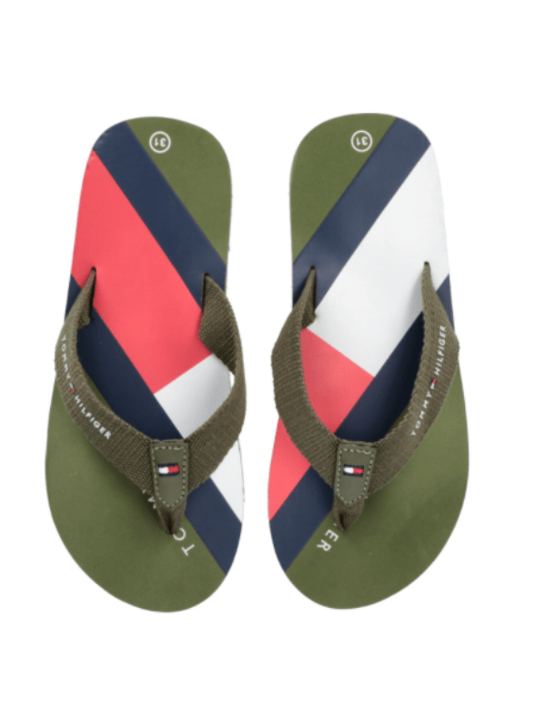 Tommy Hilfiger Flip Flop Badesandaler Military Green