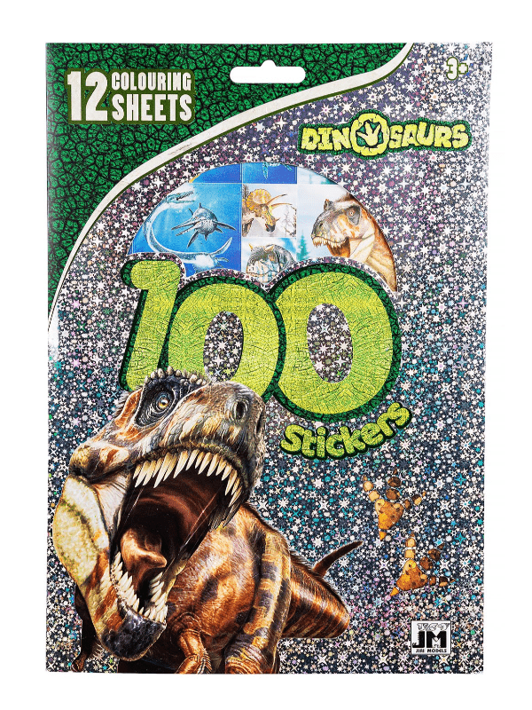 Dinosaur Klistermærker 100 Stk.