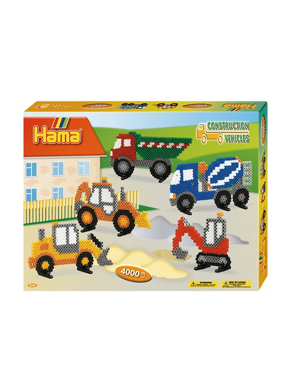 Hama Midi Gaveæske Construction Køretøjer