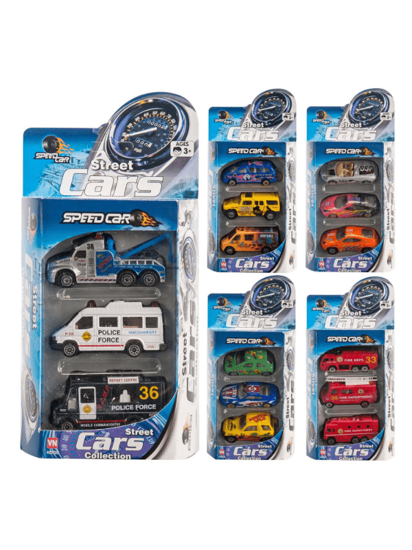Speedcar 3-Pak Metalbiler