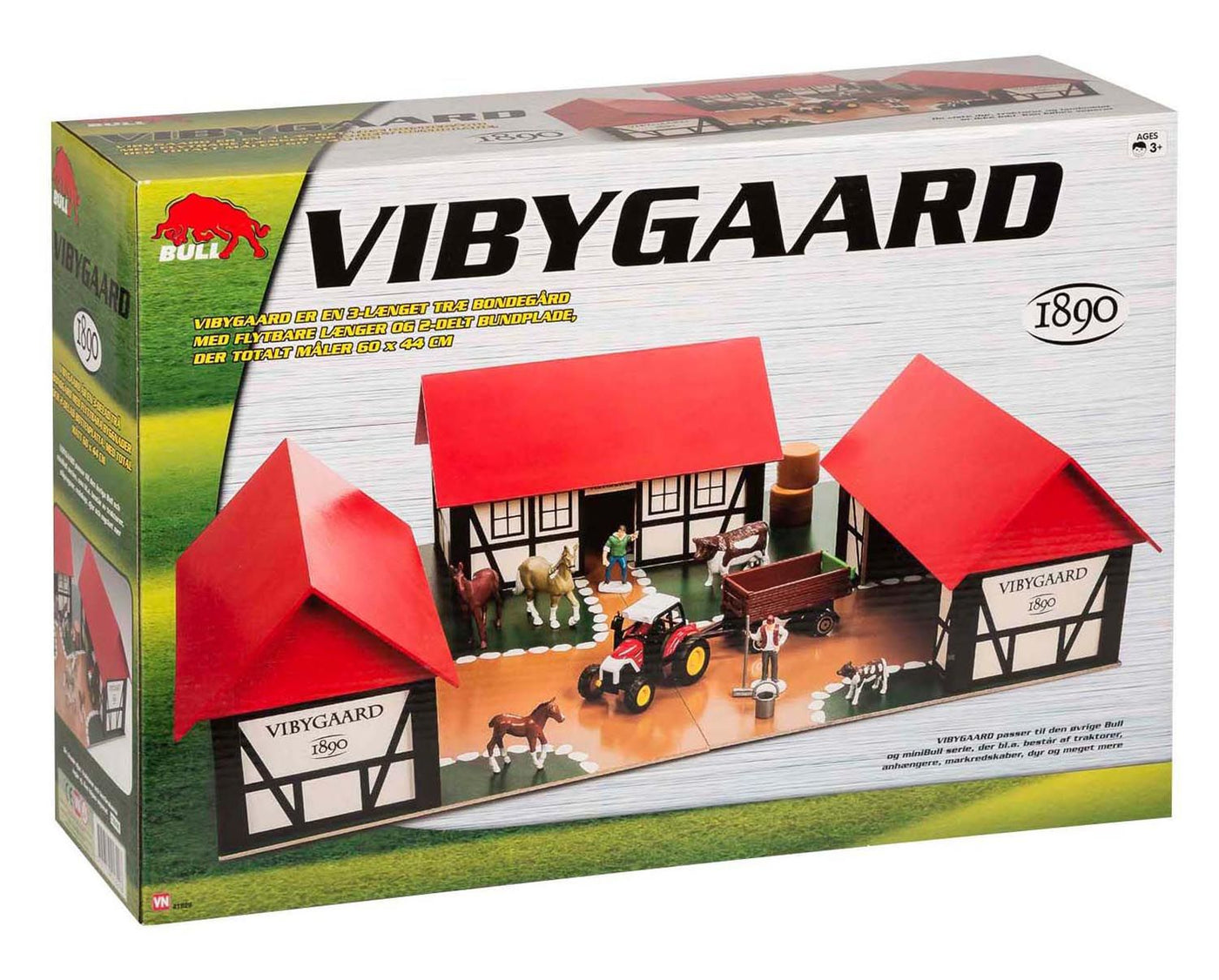 Vibygaard Træbondegård Med 3 Længer