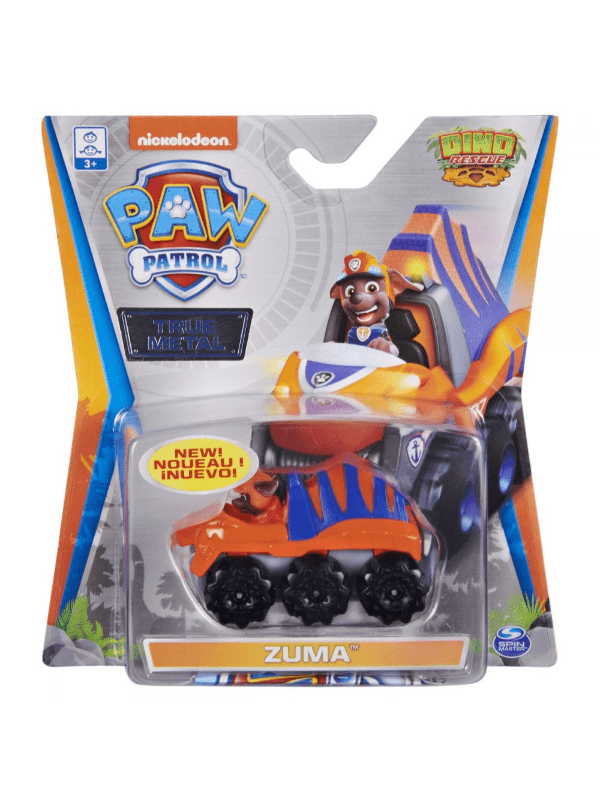 Paw Patrol True Metal Vehicles Zuma Dino Rescue