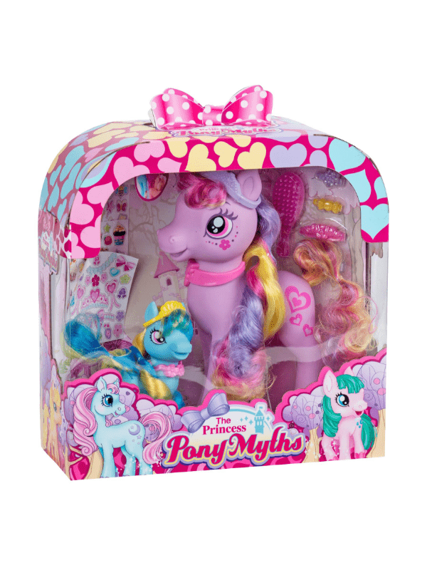Pony Prinsesse Sæt Med 2 Ponyer 