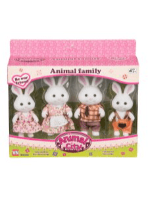 Animalcity Kanin Familie 4-pak