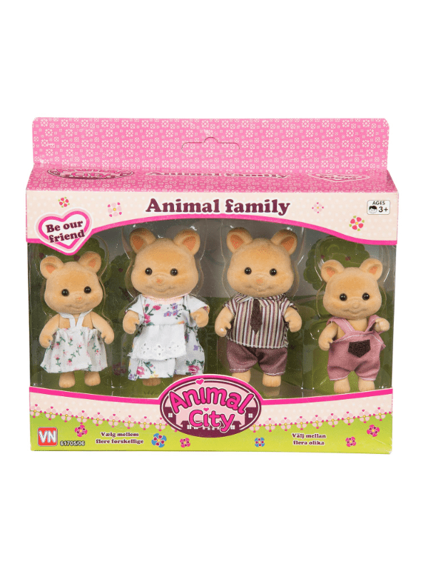 Animal City Bjørne Familie 4-pak 