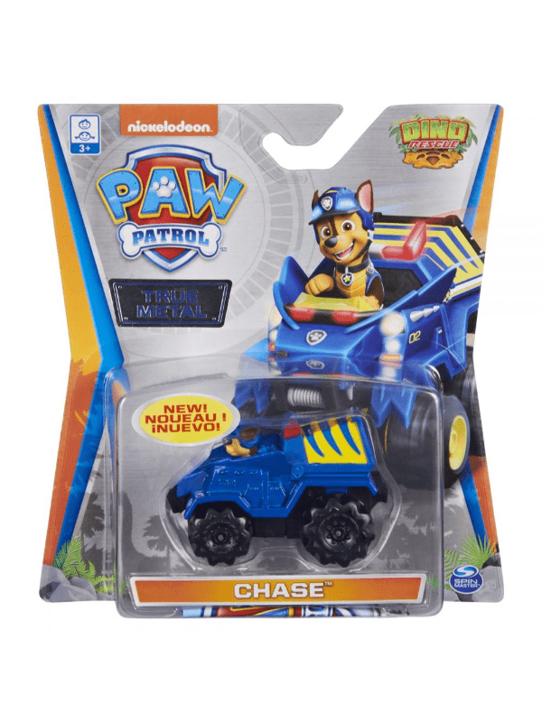 Paw Patrol True Metal Vehicles Chase Dino Rescue