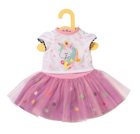 Dolly Moda Enhjørning Bluse og Tylskirt 39-46 cm