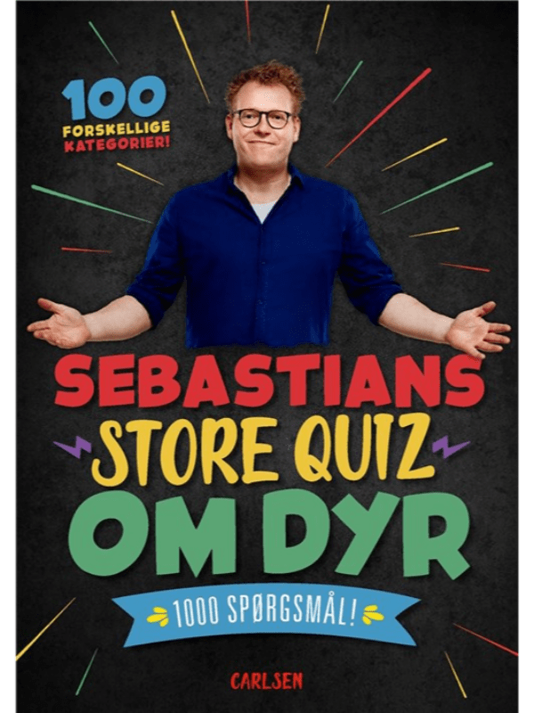 Børnebog Sebastians Store Quiz Om Dyr  1000 Spørgsmål