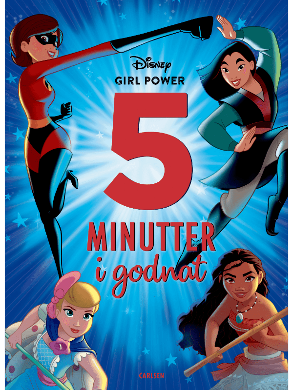 Børnebog Fem Minutter I Godnat - Disney Girlpower