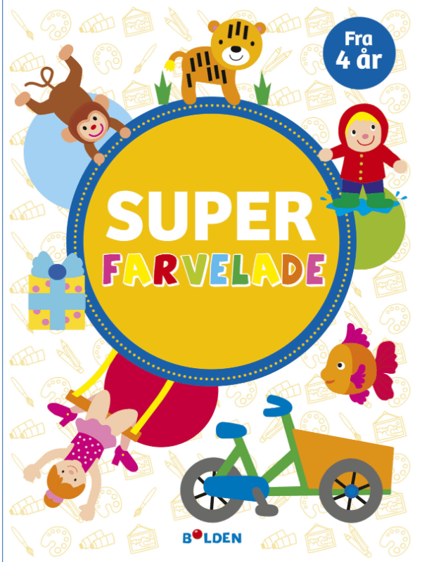 Malebog, Super Farvelade Fra 4 År