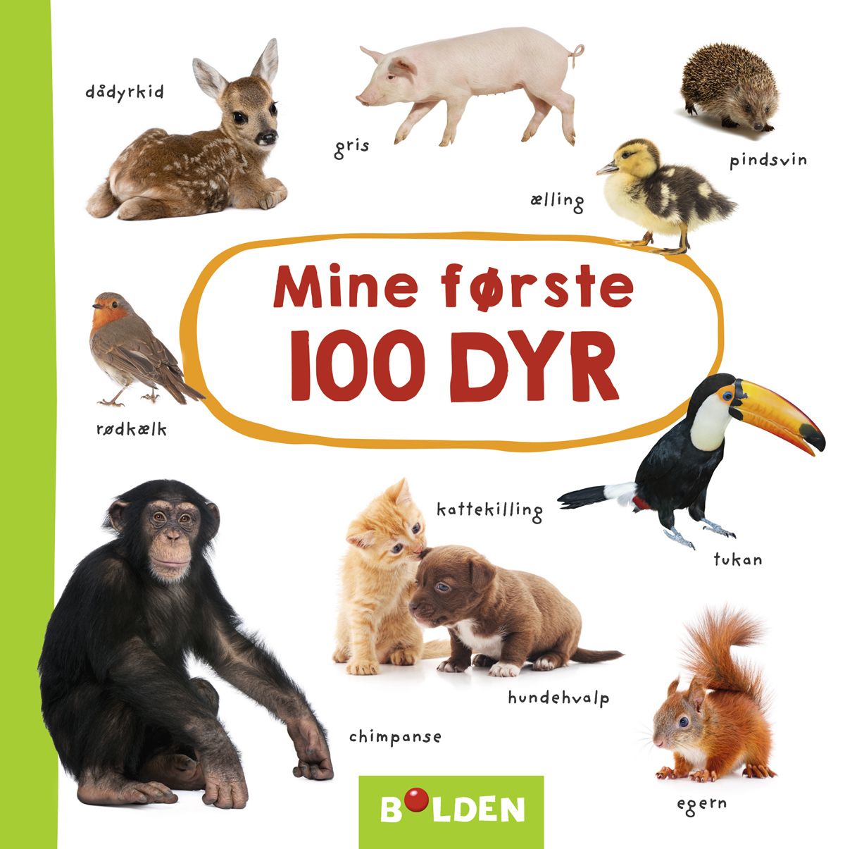 Børnebog Mine Første 100 Dyr