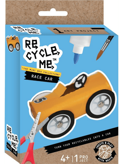 Re-Cycle-Me Mini Box Robot Race car
