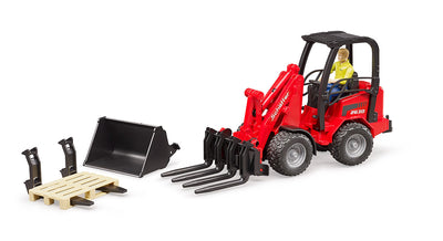 Bruder Schäffer Compact loader 2034 Med Figur Og Tilbehør