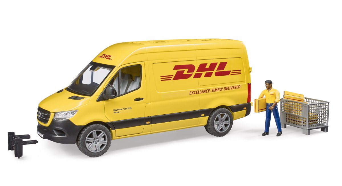 Bruder, MB Sprinter DHL Med Fører