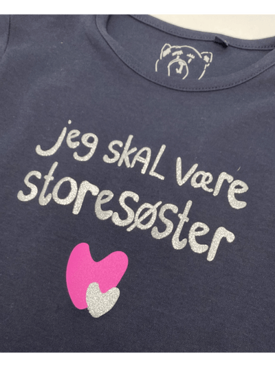 Jeg Skal Være Storesøster T-Shirt L/S, Dark Navy