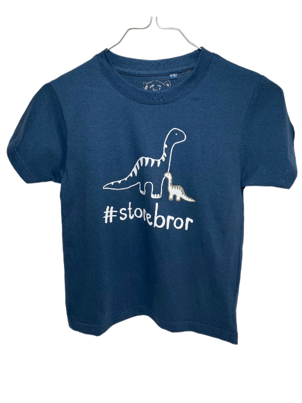#Storebror T-shirt S/S Støvet Blå