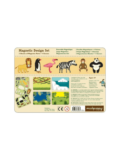 Magnetisk Legesæt - Blandet Zoo