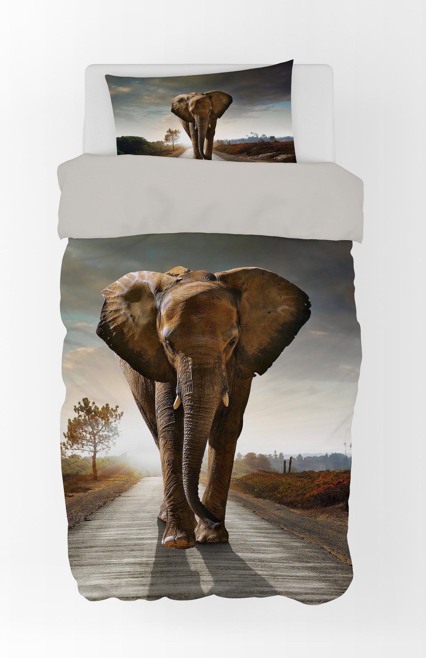 Voksen Størrelse Sengetøj Med Elefant
