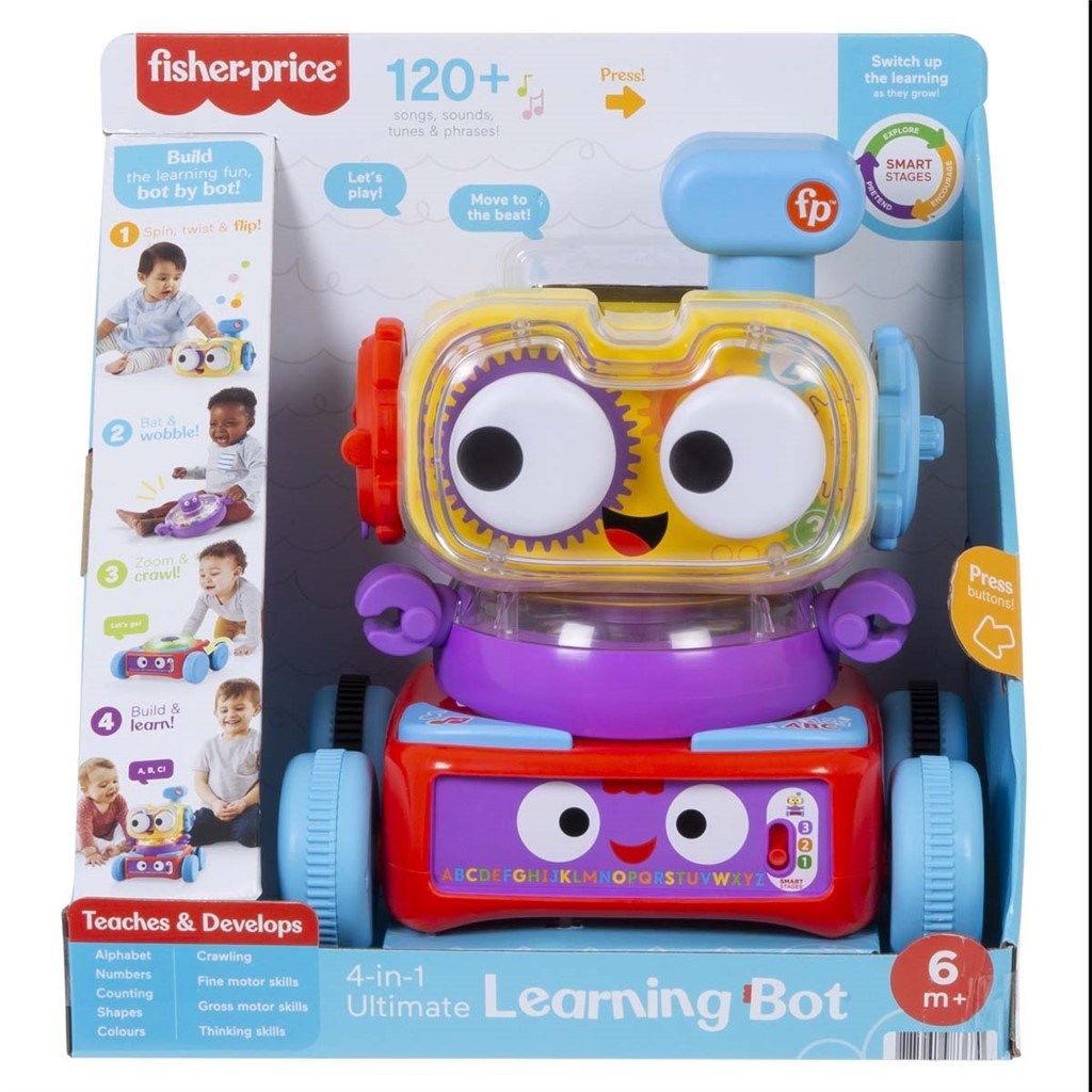 Fisher Price Ultimativ 4-i-1 læringsrobot med lys og lyd