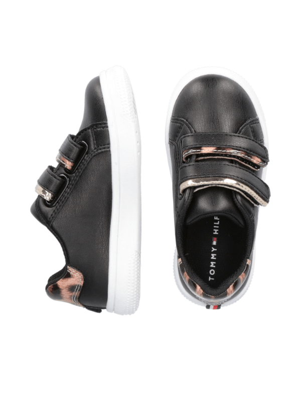 Tommy Hilfiger Sko Leopard Black/Platinum
