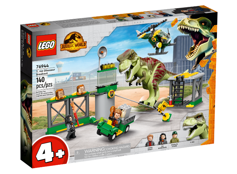 LEGO Jurassic World T-rex På Dinosaurflugt