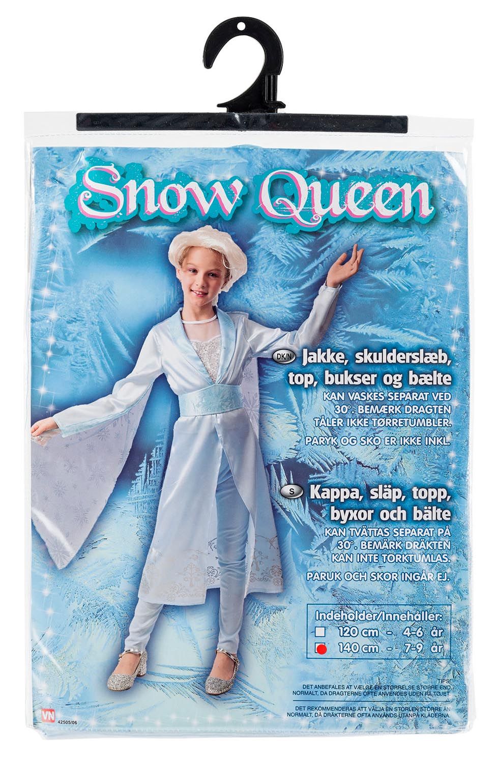 Snow Queen prinsesse dragt deluxe 120 cm
