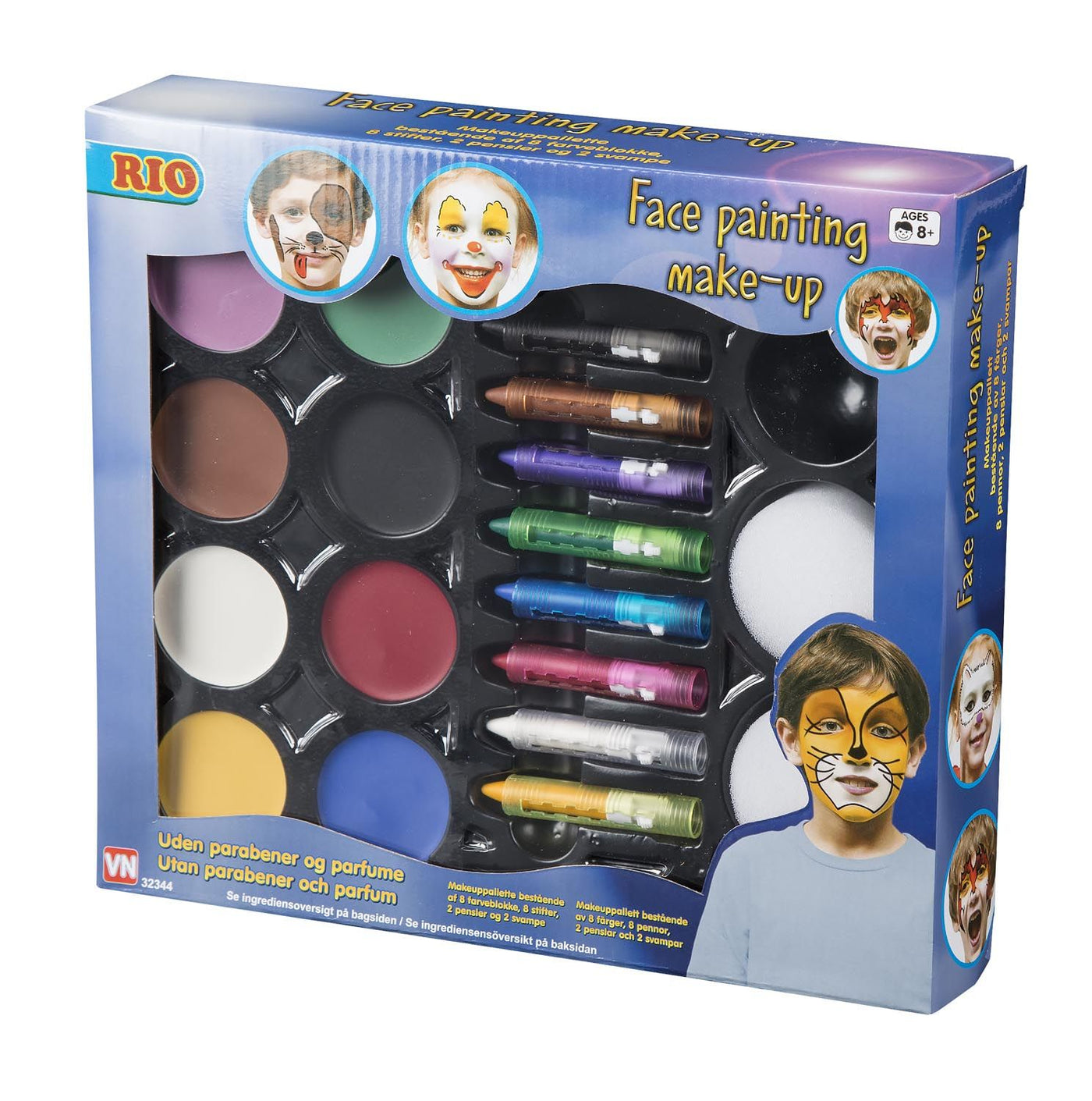 Ansigtsmakeupsæt