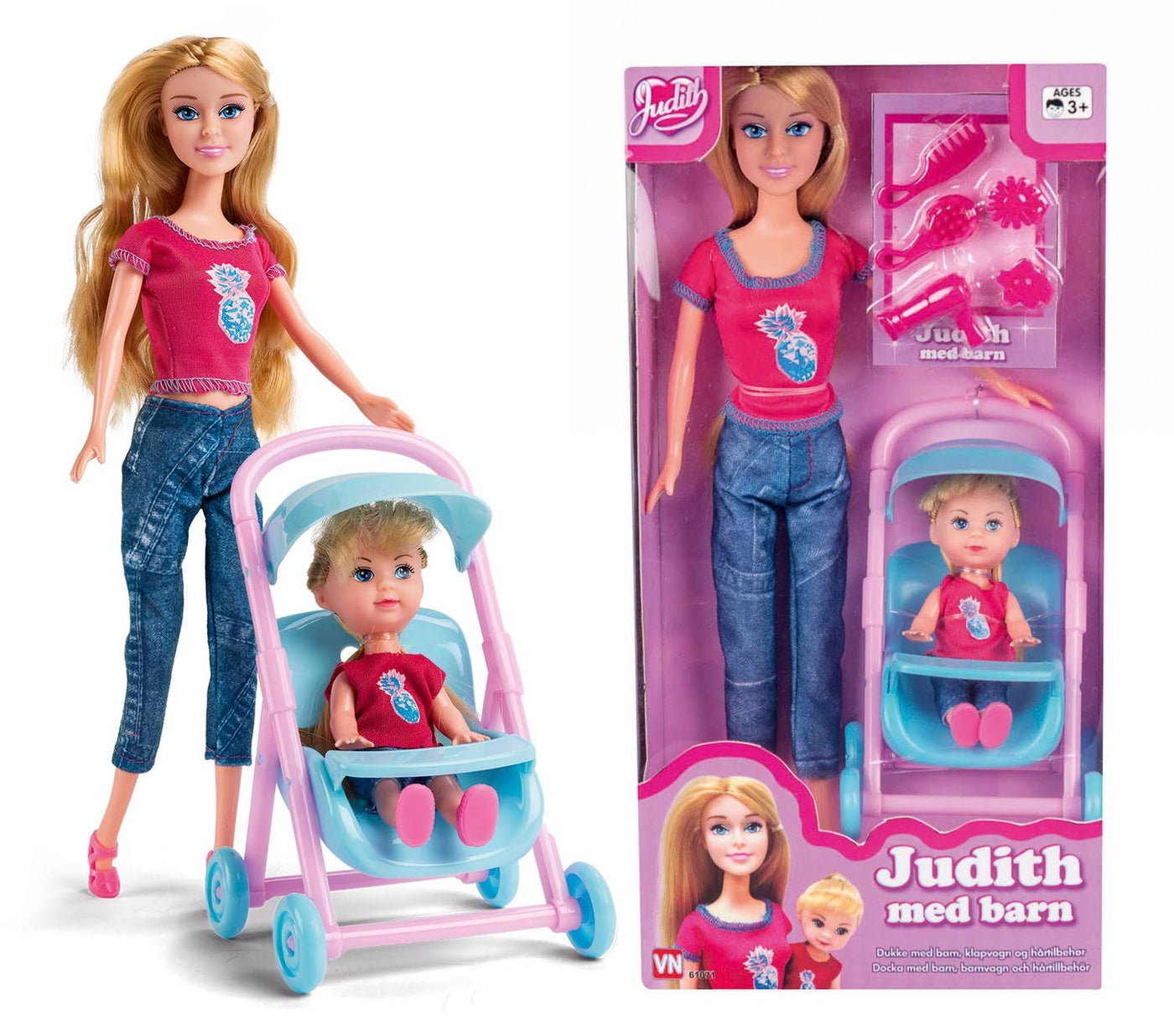Judith Med Barn, Klapvogn Og Tilbehør