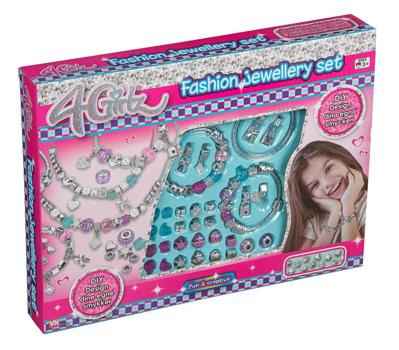 4-GIRLZ Charms Og Armbånd