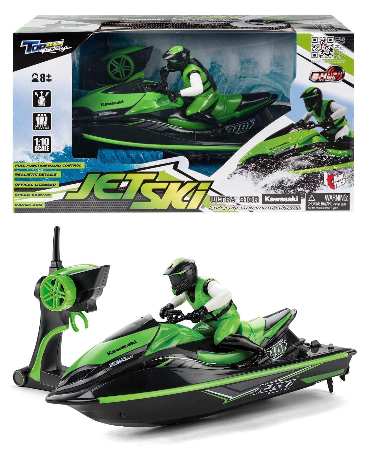 Radiostyret Kawasaki Jetski, Nedsat 500 kr.