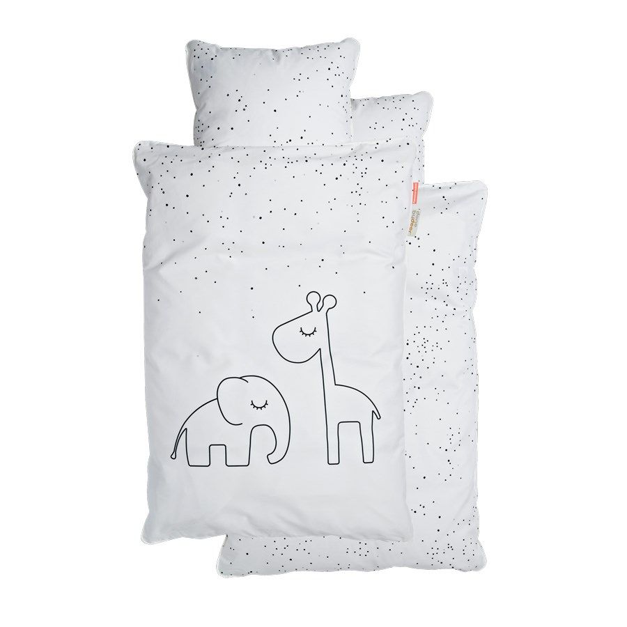 Done by Deer Bedlinen, junior, Dreamy dots, white
