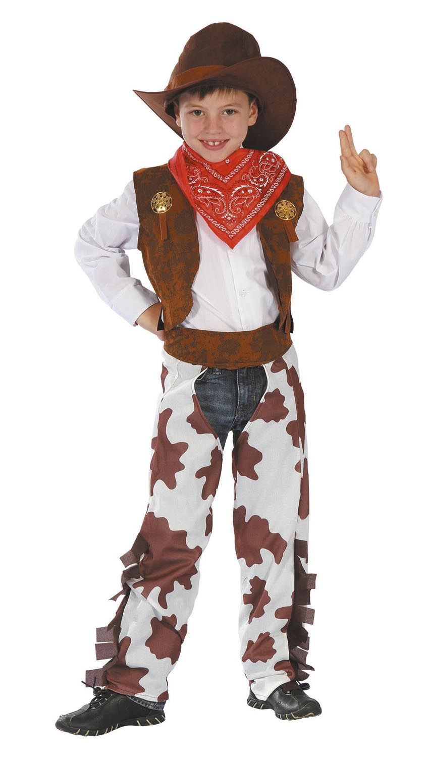 Udklædning, Cowboy Kostume dreng 120 CM.