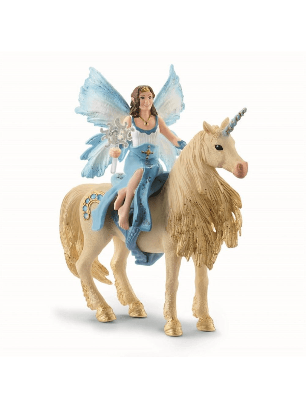 Schleich Eyela Riding On Golden Unicorn