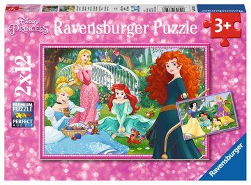 Puslespil  Disney Princesses, 2x12 Brikker