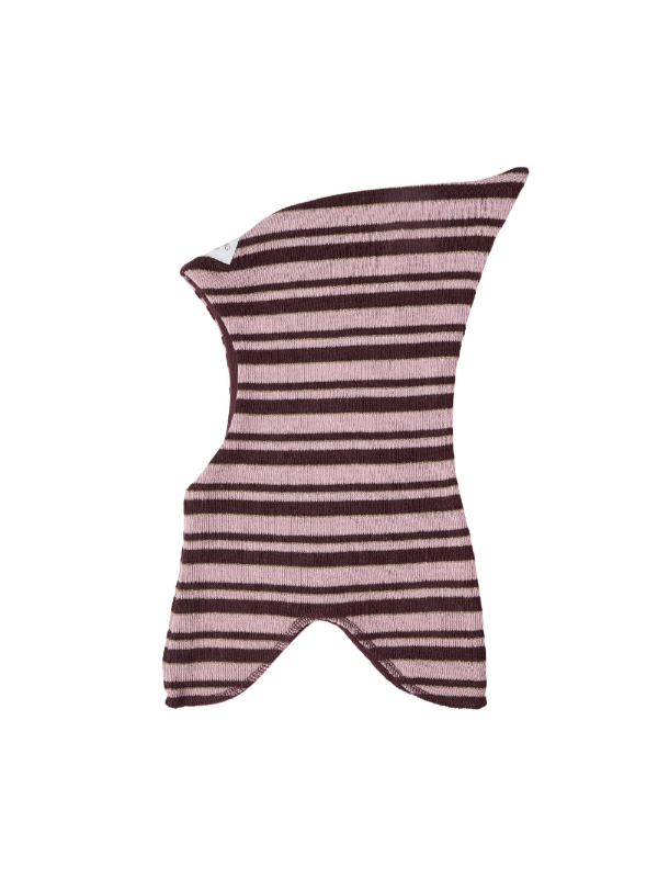 Racing Kids Vinter Elefanthue Stribet Wine Yard/ Old Rose